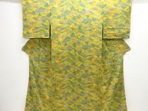 大正ロマン　家屋風景模様着物